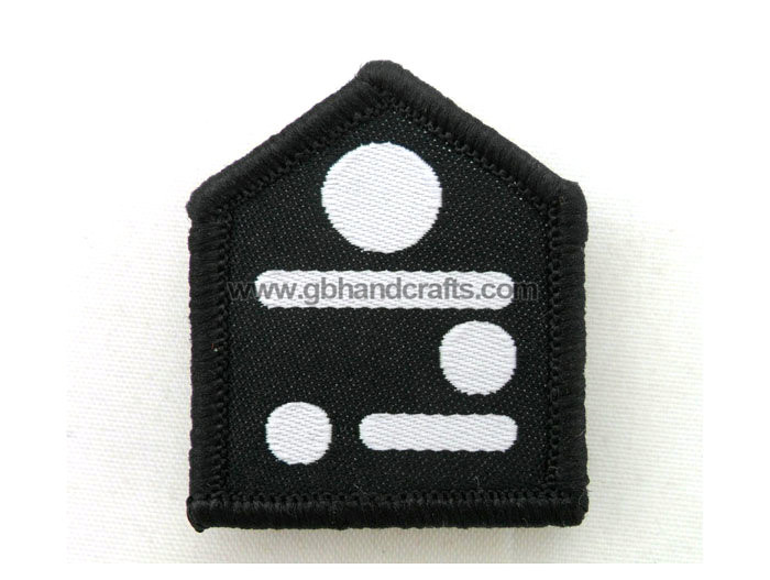 1824 - woven velcro backing patch